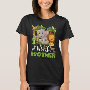 Camiseta Irmão Do Jardim Zoológico Selvagem Safari Ani