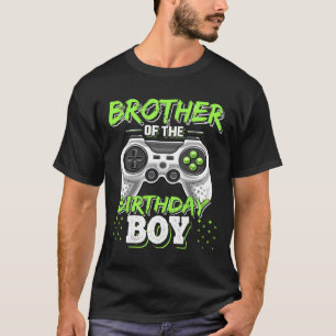 Camiseta Irmão Do Menino Do Aniversário Correspondente Jogo