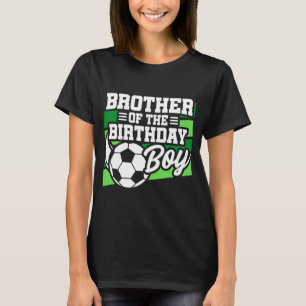 Camiseta Irmão do Menino do Aniversário da Festa de Futebol