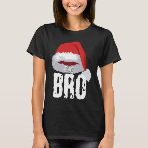 Camiseta Irmão do Papai Noel de Natal Vermelho do Grande Pa