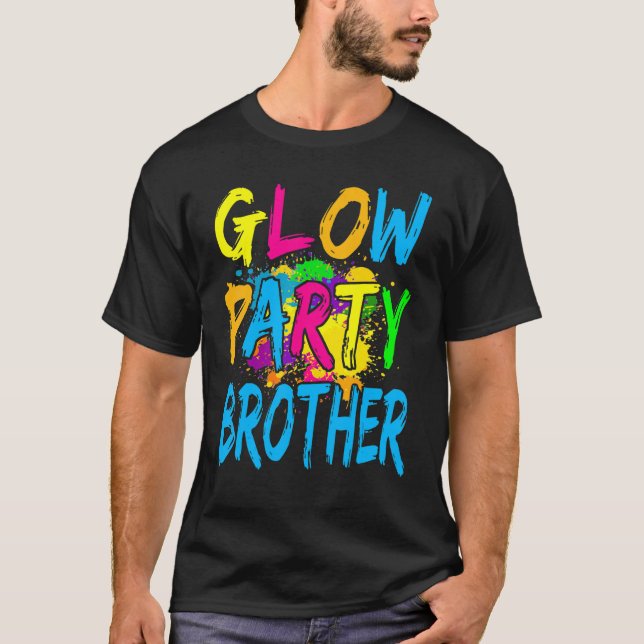 Camiseta Irmão do Partido Brilhante de Vestimentos de Festa (Frente)