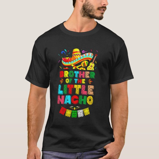 Camiseta Irmão Do Pequeno Nacho Médio Cinco De Mayo (Frente)