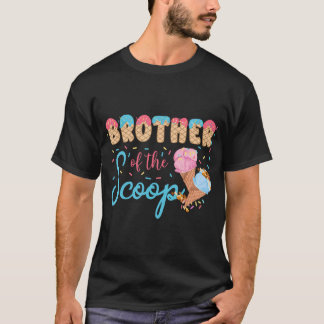 Camiseta Irmão Do Sexo Do Sorvete De Scoop Reveal Baby