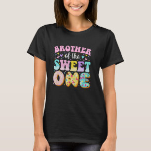 Camiseta Irmão Do Tema Da Rosquinha Doce De Uma primeiro an