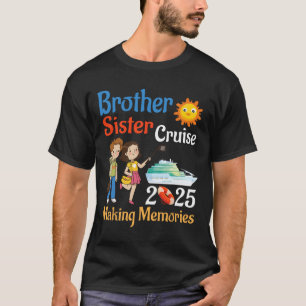 Camiseta Irmão E Irmã Cruzeiro Viagem 2025 Fazendo Memórias