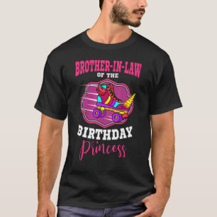 Camiseta Irmão Em Direito Da Princesa De Aniversário Roller