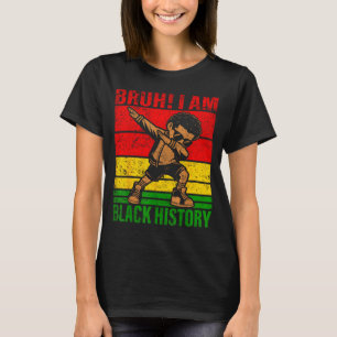 Camiseta Irmão Eu Sou História Negra Crianças Meninos Homen