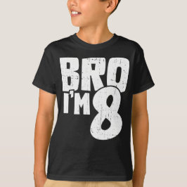 Camiseta Irmão eu tenho 8 anos de presente de aniversário