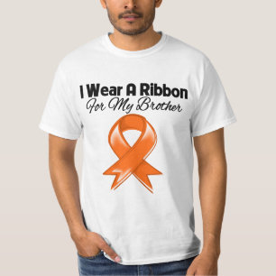 Camiseta Irmão - eu visto o na moda alaranjado da fita