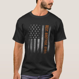 Camiseta Irmão EUA Bandeira Dia dos Pais Presente da Filha 