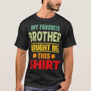 Camiseta Irmão Família Irmã Meu Irmão Favorito Comprou