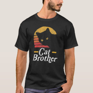 Camiseta Irmão Gato Estilo Vintage Oitenta Sol Gato Retro D