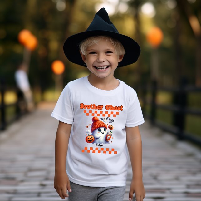 Camiseta Irmão Ghost Personalizado Nome Presente para Menin (Criador carregado)