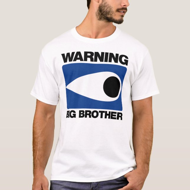 Camiseta irmão grande de advertência (Frente)