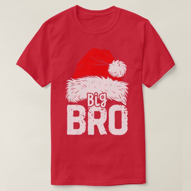 Camiseta Irmão Grande Papais noeis de Natal Correspondendo  (Frente do Design)