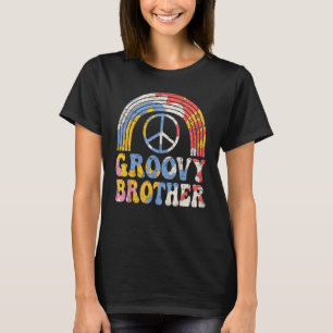 Camiseta Irmão Groovy Estética dos Anos 70 Retro dos Anos 1