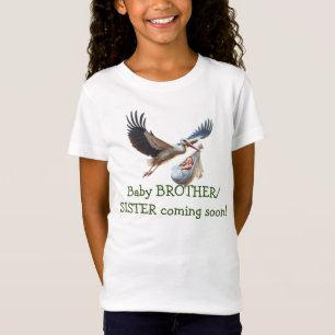 Camiseta Irmão/irmã, anúncio de nascimento, trote divertida