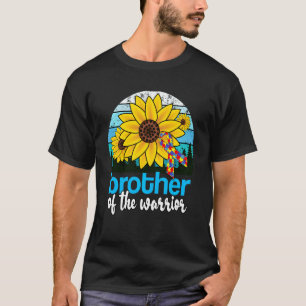 Camiseta Irmão Irmão Do Guerreiro Autismo Girassol Família