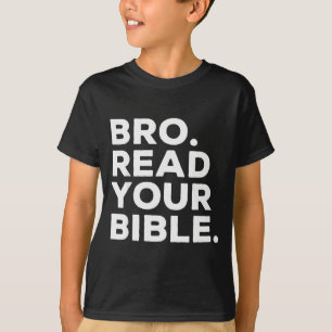 Camiseta Irmão Leia a Bíblia Irmão Religioso Fé Cristã