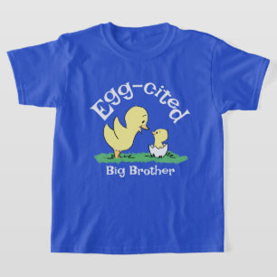 Camiseta Irmão Mais Velho Emocionado com Ovo