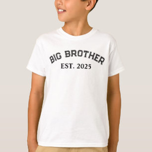 Camiseta Irmão Mais Velho Est personalizado, Anúncio de Irm