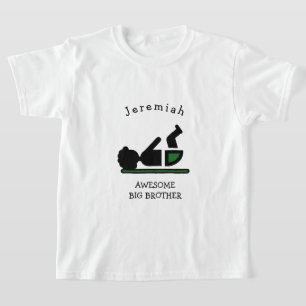 Camiseta Irmão Mais Velho Incrível Personalizado Bebê Afro