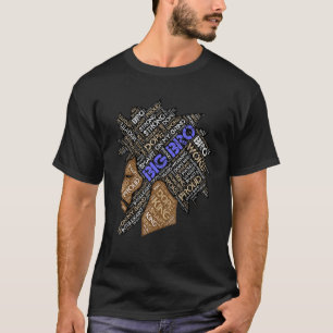 Camiseta Irmão Mais Velho Irmão Africano-Americano Sibel