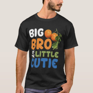 Camiseta Irmão Mais Velho Pequeno Bebê Fofo Churrasco Laran