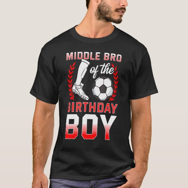 Camiseta Irmão Médio Do Bairro Do Jogador De Futebol De Ani (Frente)