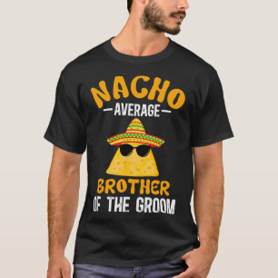 Camiseta Irmão médio do noivo engraçado do noivo B