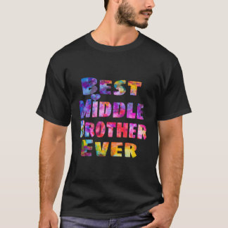 Camiseta Irmão Médio Presente Ideia Melhor Irmão Médio De S