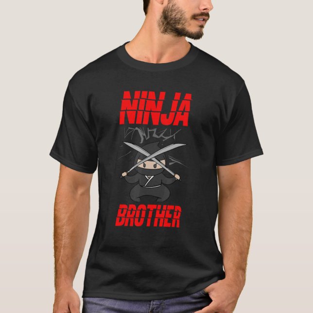 Camiseta Irmão Ninja Mercenário Japonês Shinobi Kunai Shu (Frente)
