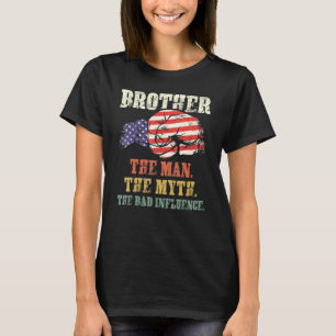 Camiseta Irmão O Homem O Mito A Má Influência América
