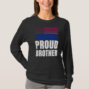 Camiseta Irmão Orgulhoso Bandeira Bissexual Lgbt Orgulho ga
