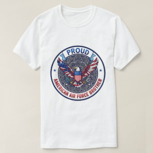 Camiseta Irmão Orgulhoso da Força Aérea Americana