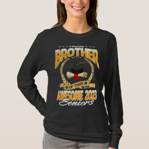 Camiseta Irmão Orgulhoso De Três Mais velho Incríveis De 20