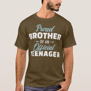 Camiseta Irmão orgulhoso de um 13 de aniversário adolescent