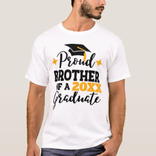 Camiseta Irmão Orgulhoso de um boné de ouro negro de form