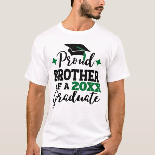 Camiseta Irmão Orgulhoso de um boné verde formando 2022