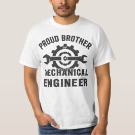 Camiseta Irmão Orgulhoso de um Engenheiro Mecânico