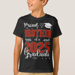Camiseta Irmão Orgulhoso De Um Formando Cl De 2025 Para Gra