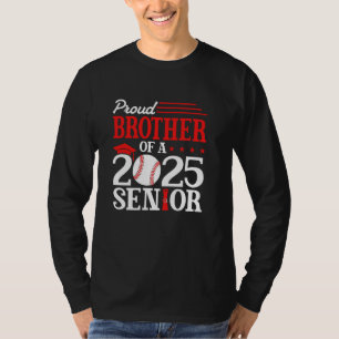 Camiseta Irmão Orgulhoso De Um Graduado Senior De Beisebol