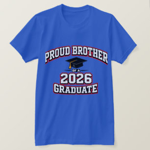 Camiseta Irmão Orgulhoso De Um Graduado Varsity 2026