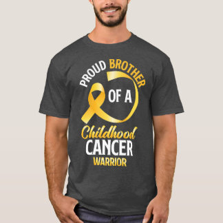 Camiseta Irmão Orgulhoso De Um Guerreiro Cancer Infantil Ir