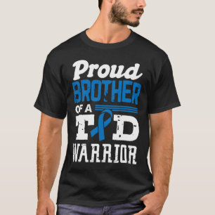Camiseta Irmão Orgulhoso De Um Guerreiro T1D Sensibilização