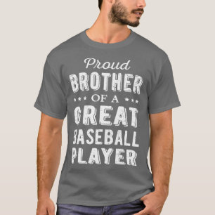 Camiseta Irmão Orgulhoso De Um Jogador De Beisebol De Excel