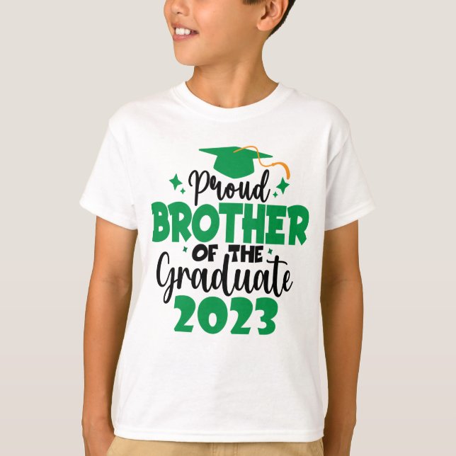 Camiseta IRMÃO Orgulhoso de uma Classe de Diversão do Forma (Frente)