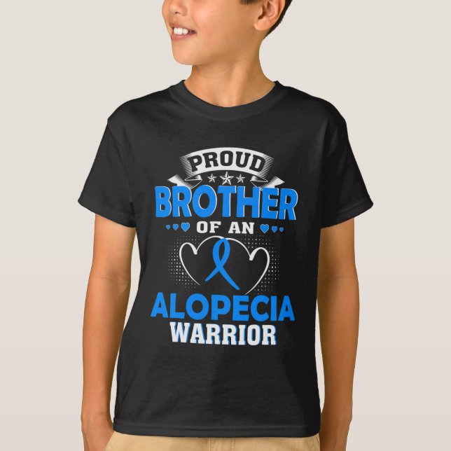 CAMISETA IRMÃO ORGULHOSO DE UMA GUERRA ALOPECIA (Frente)