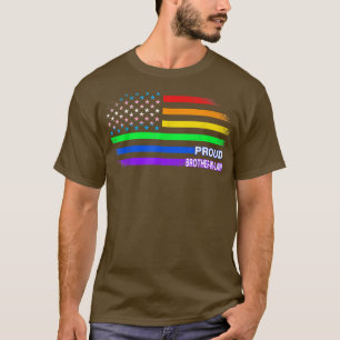 Camiseta Irmão orgulhoso LGBTQ Orgulho Gay Aliado LGBT Rai