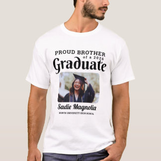 Camiseta Irmão Orgulhoso Personalizado de Graduado 2026